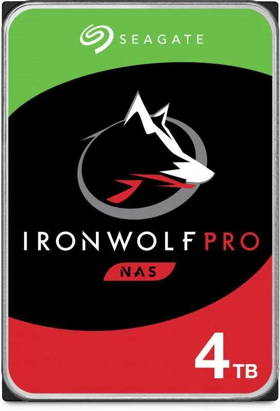 „SEAGATE Ironwolf PRO Enterprise NAS HDD 4TB 7200rpm 6Gb/s SATA 256MB cache 8.9cm 3.5inch 24x7“ skirtas NAS ir RAID Rackmount sistemoms, juodos spalvos