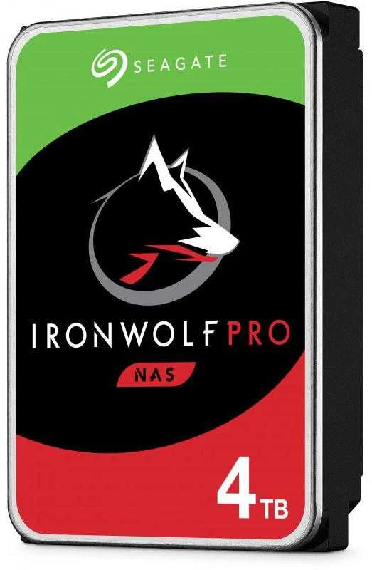 „SEAGATE Ironwolf PRO Enterprise NAS HDD 4TB 7200rpm 6Gb/s SATA 256MB cache 8.9cm 3.5inch 24x7“ skirtas NAS ir RAID Rackmount sistemoms, juodos spalvos