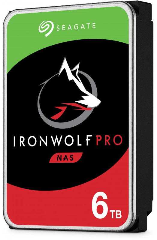„SEAGATE Ironwolf PRO Enterprise NAS HDD 6TB 7200rpm 6Gb/s SATA 256MB cache 8.9cm 3.5inch 24x7“ skirtas NAS ir RAID Rackmount sistemoms, juodos spalvos