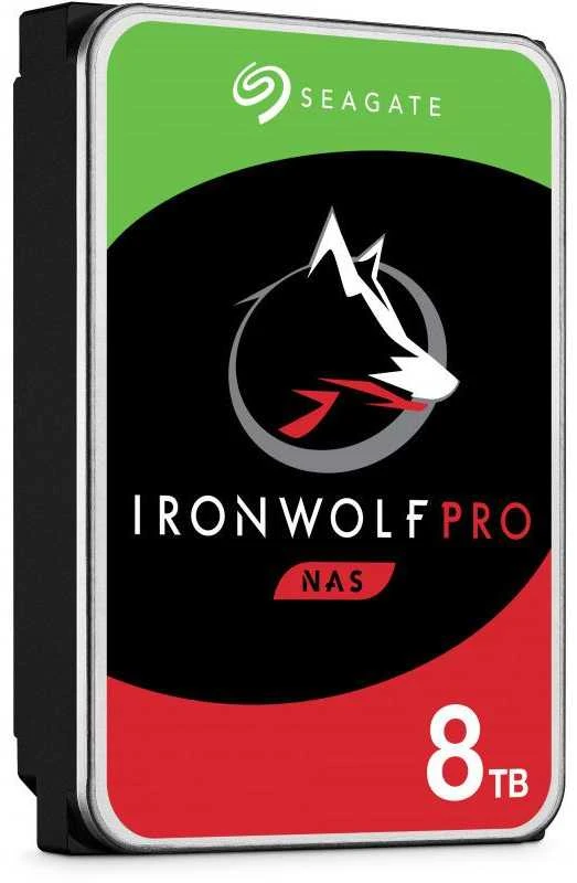 „SEAGATE Ironwolf PRO Enterprise NAS HDD 8TB 7200rpm 6Gb/s SATA 256MB cache 8.9cm 3.5inch 24x7“ skirtas NAS ir RAID Rackmount sistemoms, juodos spalvos