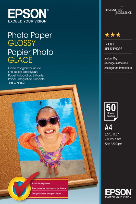 EPSON Photo Paper Glossy A4 50 lapų