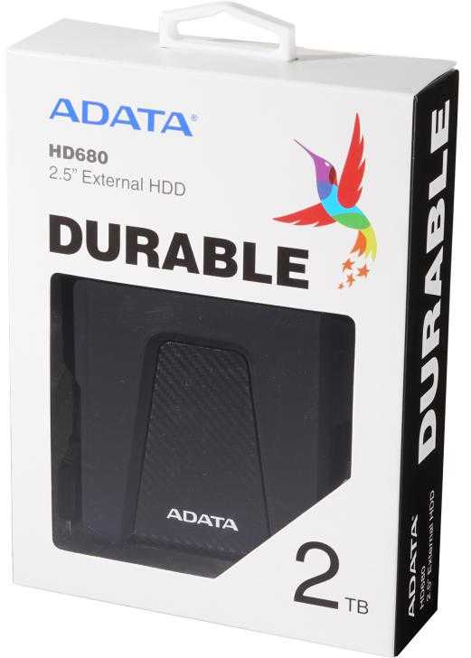 Išorinis kietasis diskas ADATA HD680 2TB USB3.2, Juodas