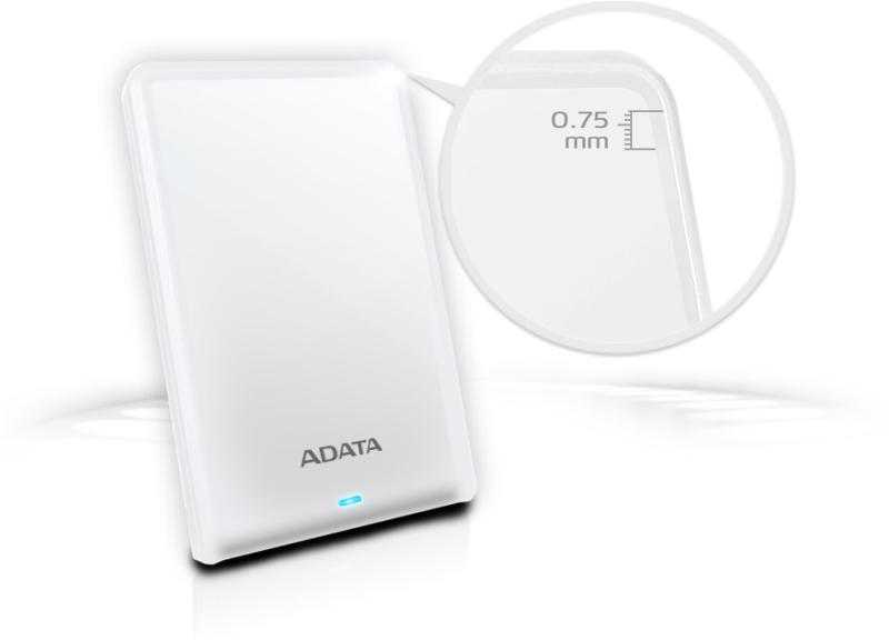 Išorinis kietasis diskas Adata HV620S 1TB 2.5", USB 3.1 (suderinamas su USB 2.0), Baltas