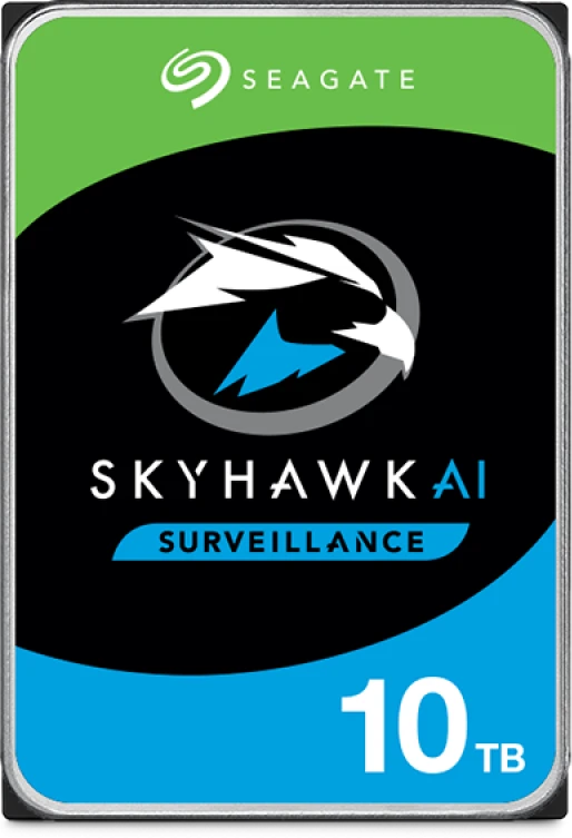 Seagate SkyHawk AI 10TB 3,5 colio SATA 6Gb/s – vidinis stebėjimo kietasis diskas