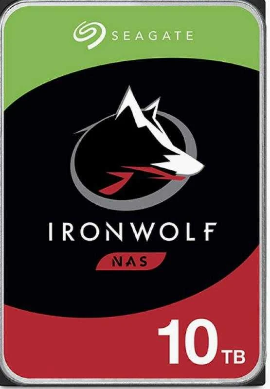„SEAGATE Ironwolf NAS HDD 10TB 7200rpm 6Gb/s SATA 256MB cache 89cm 3.5inch 24x7 CMR“ skirtas NAS ir RAID Rackmount sistemoms, juodos spalvos