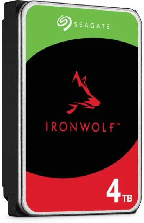 Kietasis diskas  SEAGATE NAS HDD 4TB IronWolf /5400rpm 6Gb/s/ SATA 256MB cache 3.5inch/ 24x7 CMR for NAS and RAID rackmount systems BLK