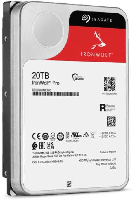 Seagate QNAP HDD | IronWolf Pro ST20000NT001 | 600 RPM | 20000 GB