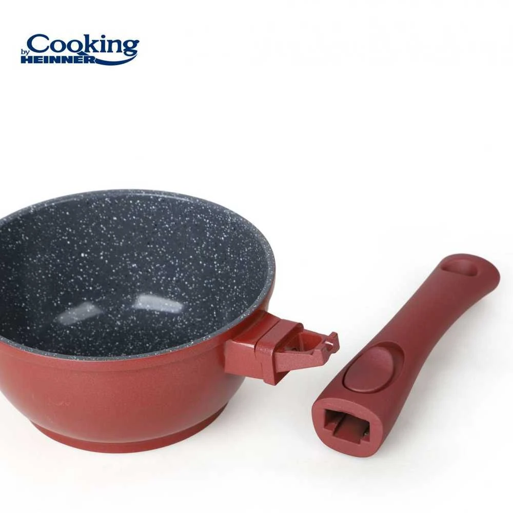 ALIUMINIO ĮRANKIAI + DANGTELIS 16x8CM, 1,3 L, CALABRIA, COOKING BY HEINNER