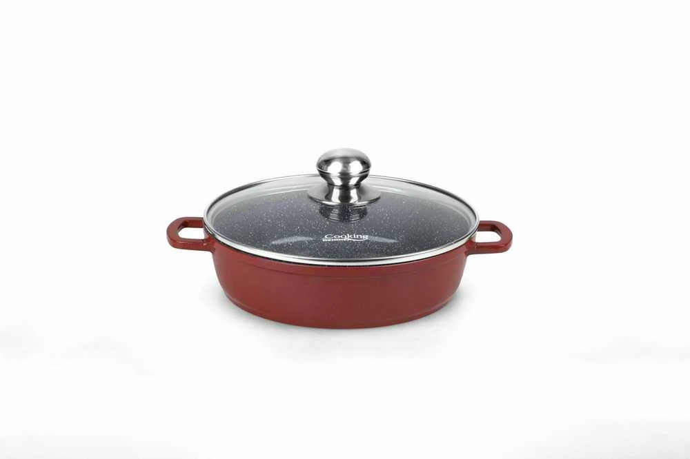 ALIUMINIO KEPTUVE SU DANGTELIU 24X6,5CM, 2,6L, CALABRIA, COOKING BY HEINNER