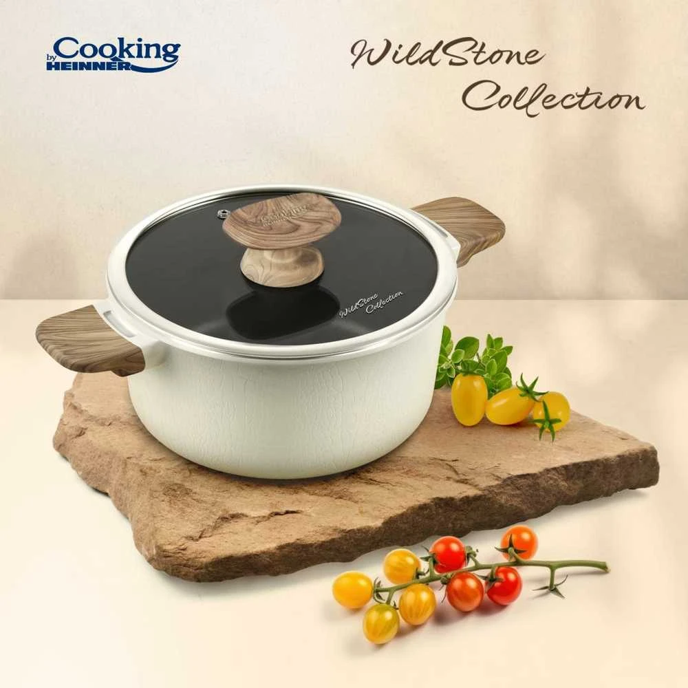 Cooking By Heinner ALIUMINIO KEPTUVE SU DANGTELIU 20X9,5CM, 2,5L, LAUKINIO AKMENS, HEINNER GAMINTOJAS