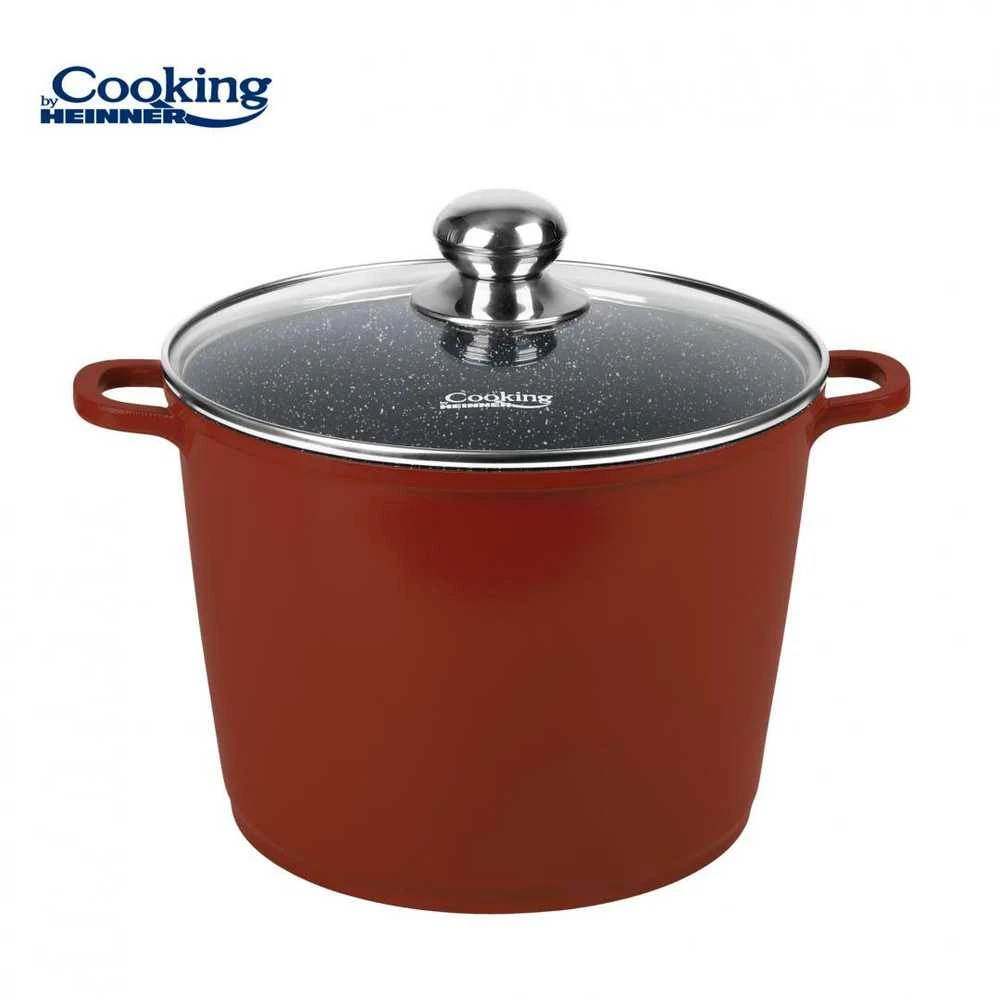 ALIUMINIO PUODAS SU DANGTELIU 24X18CM, 8,2L, CALABRIA, COOKING BY HEINNER