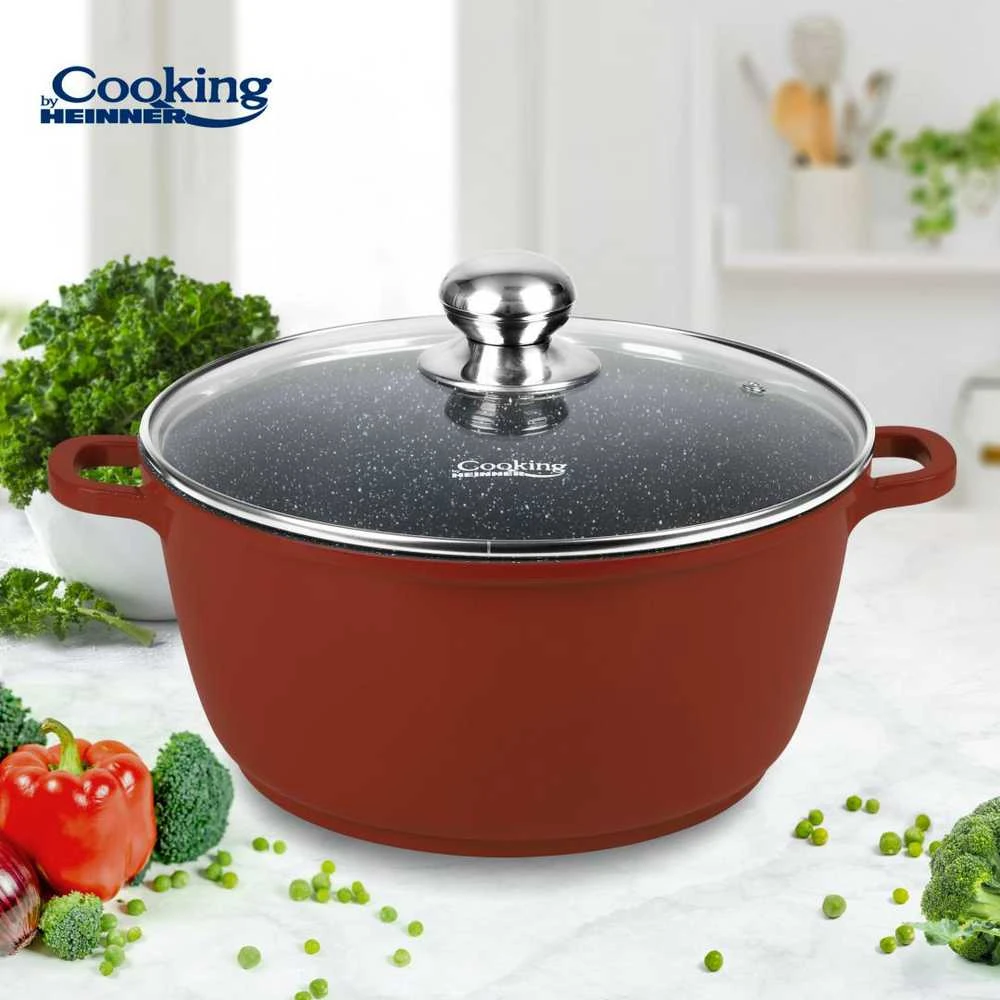 ALIUMINIO PADAŽŲ KEPTUVAS SU DANGČIU 40X17,5CM, 18,6L, CALABRIA, COOKING BY HEINNER