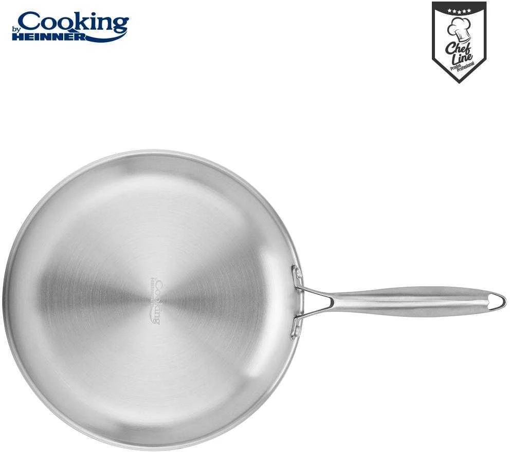 Cooking By Heinner NERŪDIJANČIO PLIENO KEPTUVE SU 3 SLUOKSNIAIS, 30X6 CM, TITANIUM 3, HEINNER GAMINTOJAS