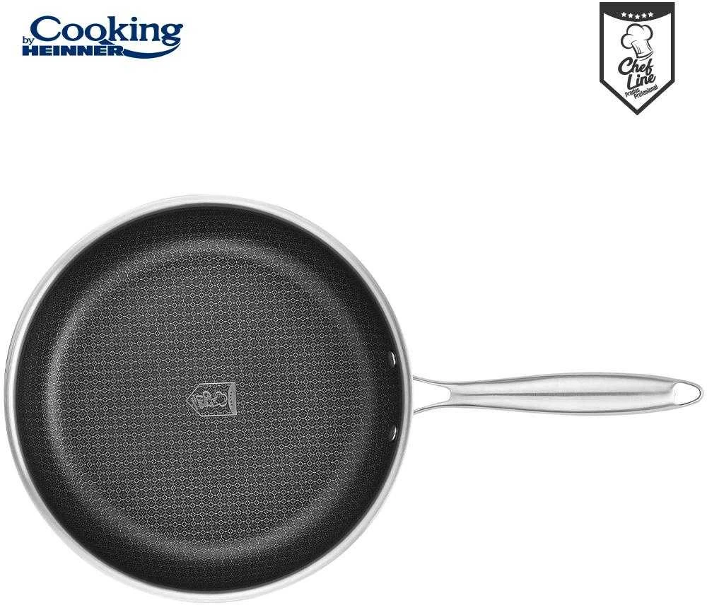 Cooking By Heinner NERŪDIJANČIO PLIENO KEPTUVE SU 3 SLUOKSNIAIS, 30X6 CM, TITANIUM 3, HEINNER GAMINTOJAS