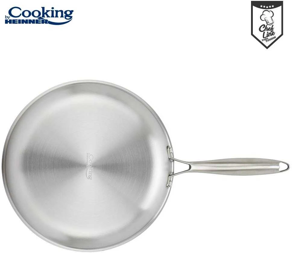 Cooking By Heinner NERŪDIJANČIO PLIENO KEPTUVE SU 3 SLUOKSNIAIS, 28X5,5 CM, TITANIUM 3, „HEINNER“ GAMINTOJAS