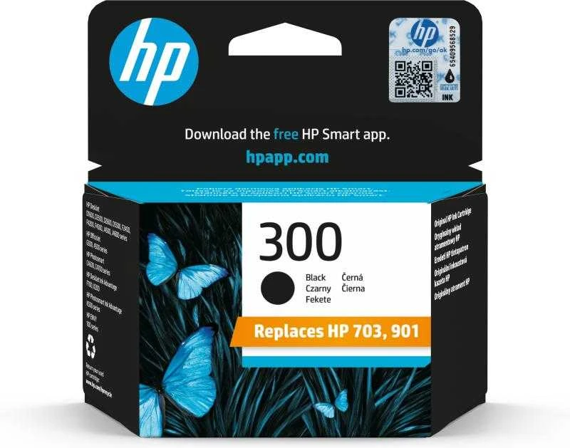Hewlett Packard (HP) HP 300 juoda rašalinė