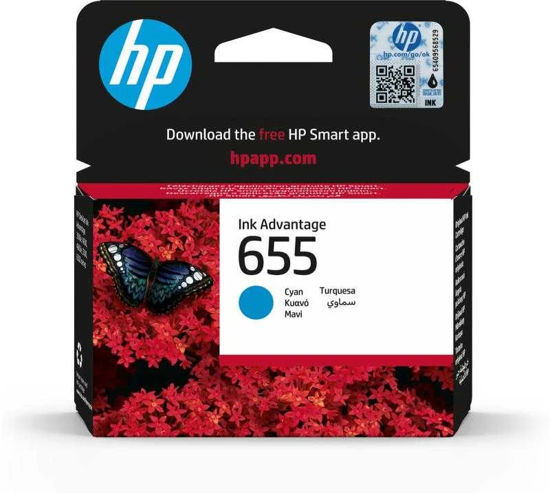 Hewlett Packard (HP) HP No.655 (CZ110AE), žydra kasetė