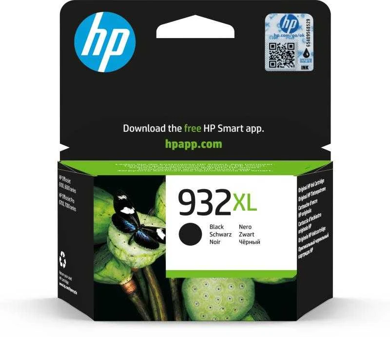 Hewlett Packard (HP) HP no.932XL rašalas. Krepšelis. Officejet 6700/7110 Juodas 1 000 puslapių)