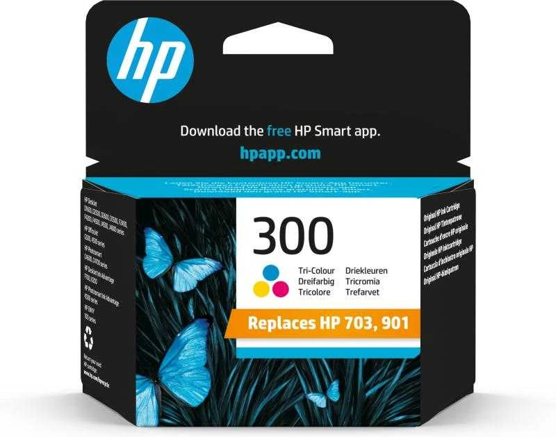 Hewlett Packard (HP) HP CC643EE rašalo kasetė Nr.300, trispalvė