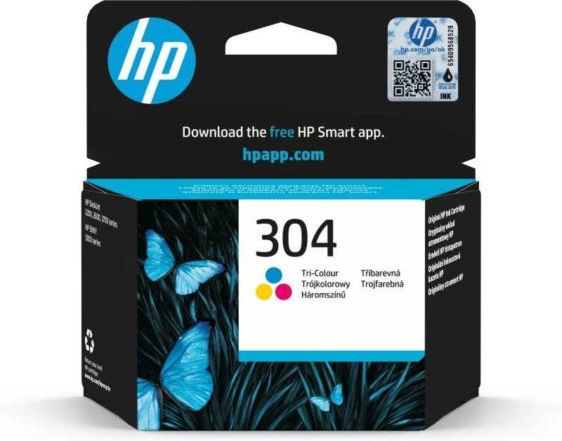 Hewlett Packard (HP) HP N9K05AE rašalo kasetė Nr.304, trispalvė
