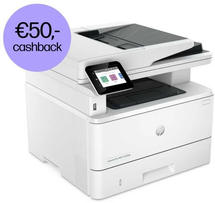 Spausdintuvas Hewlett Packard (HP) HP LaserJet Pro MFP 4102fdw MFP Mono lazerinis A4 38 psl./min. Kopijavimas 40 psl./min. Spausdinimas 350 lapų LAN „Wi-Fi“ USB „Bluetooth“ USB