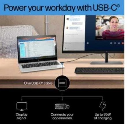Monitorius HP E32k G5 4K, 31.5", 3x USB 3.0, garsiakalbiai, RJ-45 LAN