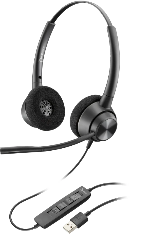 Poly EncorePro 310 ausinės su USB valdikliu