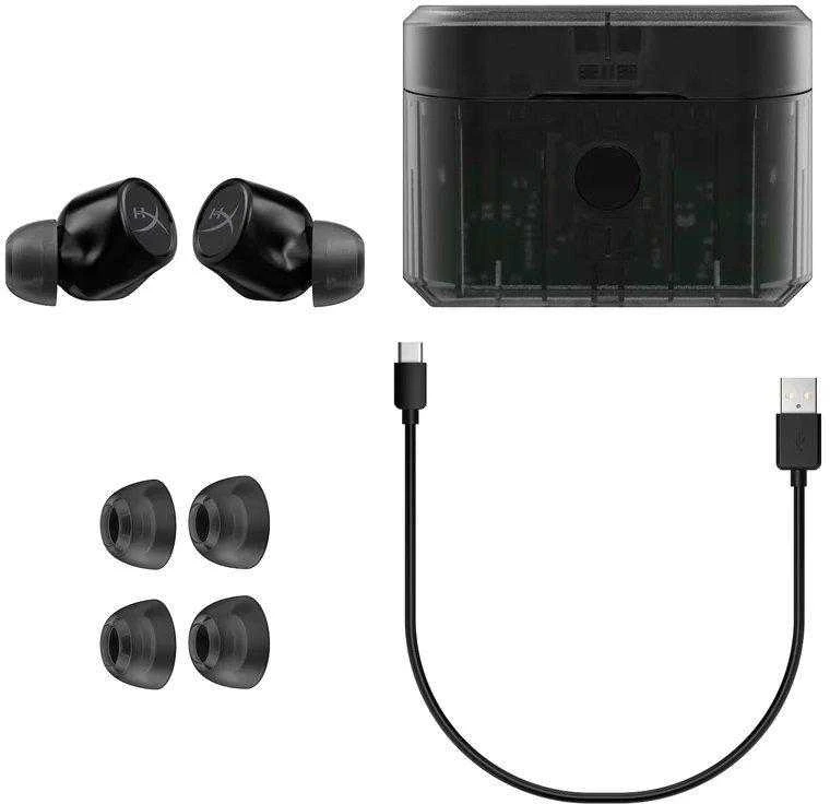 HyperX Cirro Buds Pro ausinės su priedų komplektu