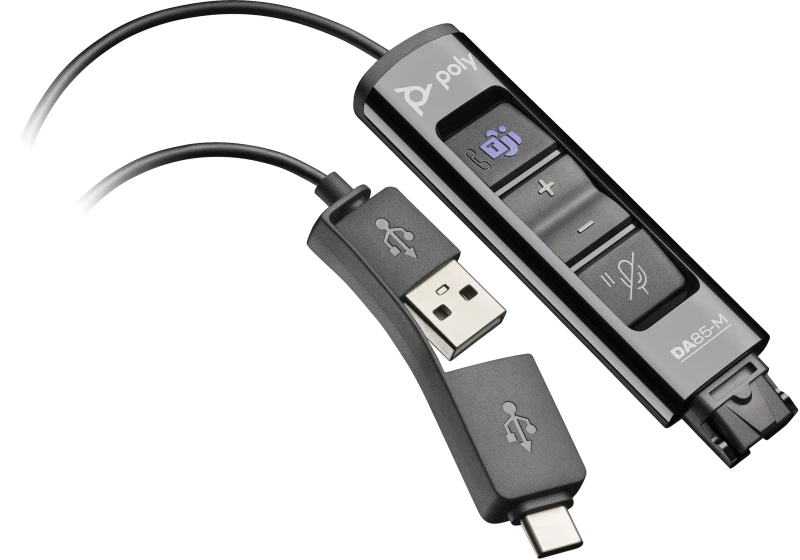 Poly DA85-M adapteris su garso valdymu ir USB jungtimis