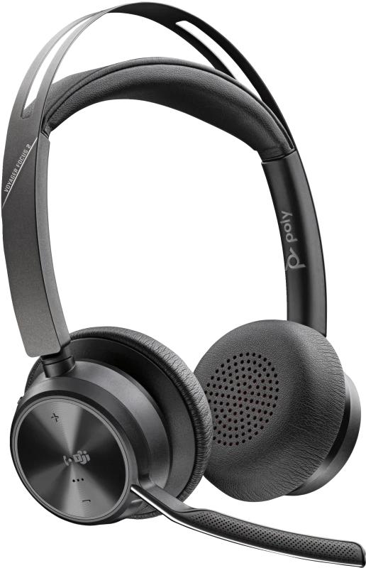 Poly Voyager Focus 2 bevielės ausinės su mikrofonu