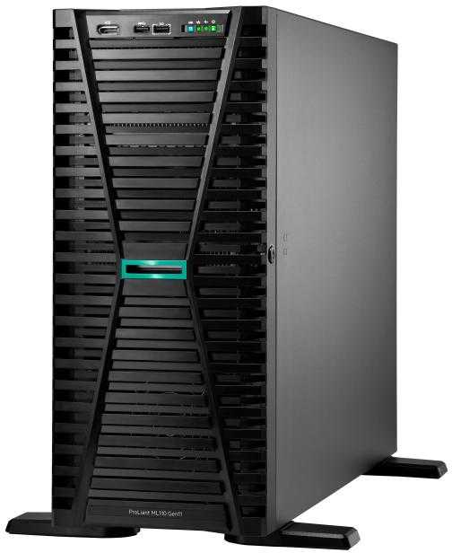 Hp Enterprise HPE „ProLiant ML110 Gen11 4510“ 2,4 GHz 12c 1P 32 GB-R 4LFF 2 x 4 TB HDD 2 x 1000 W PS ES serveris