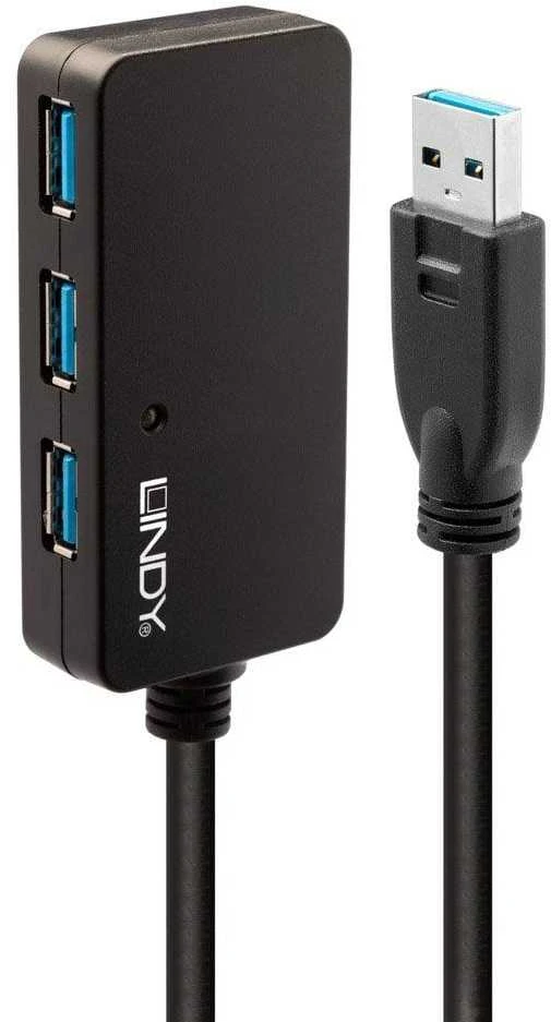 Lindy USB 3.0 aktyvus šakotuvas su 3 prievadais