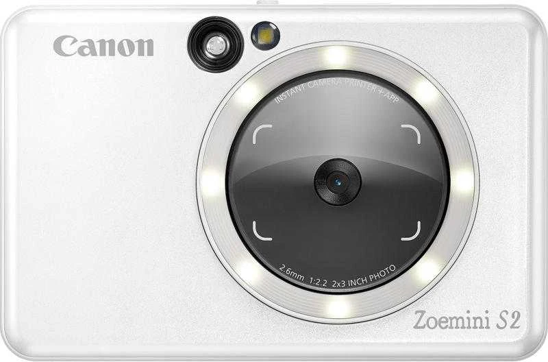 Canon Zoemini S2 mažų nuotraukų spausdintuvas ir fotoaparatas, Perlo baltumo