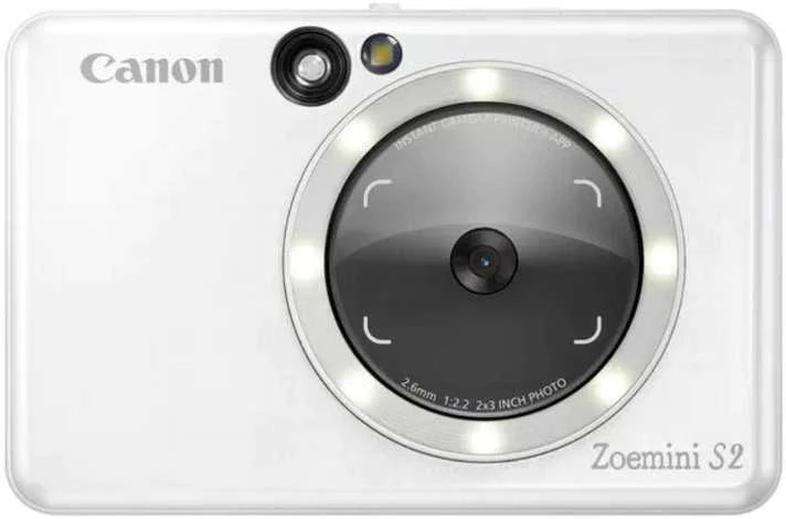 Canon Zoemini S2 mažų nuotraukų spausdintuvas ir fotoaparatas, Perlo baltumo