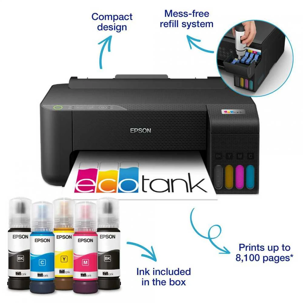 Spausdintuvas Epson L1270 | Spalvotas | Inkjet | Wi-Fi | Juodas