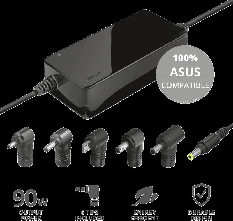 Asus Įkroviklis nešiojamam kompiuteriui Maxo 100-240V, 19V, 4.74A, 90W