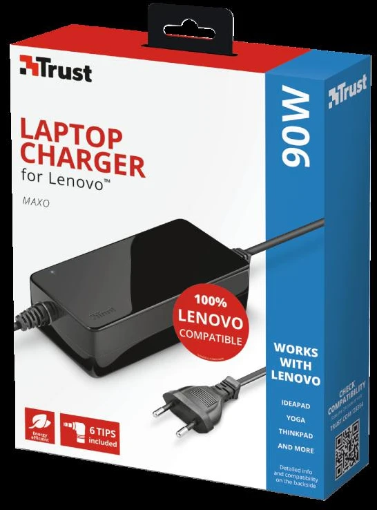 Lenovo Įkroviklis nešiojamam kompiuteriui Maxo 100-240V, 19V 4.74A, 90W
