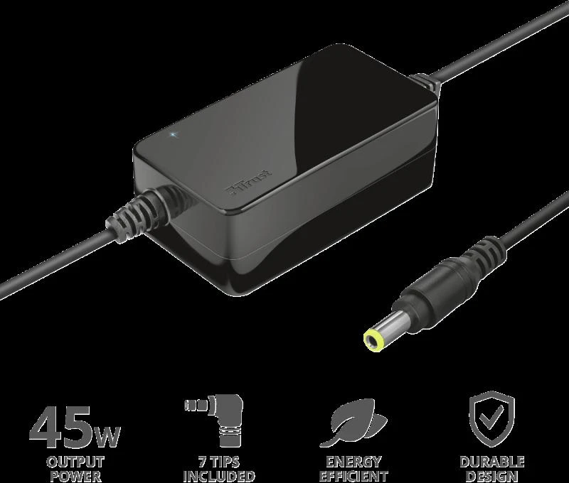 Trust Įkroviklis nešiojamam kompiuteriui Primo 100-240V, 19V, 2.4A, 45W