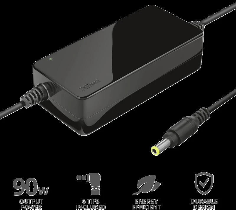 Trust Įkroviklis nešiojamam kompiuteriui Primo 19V, 4.62A, 90W