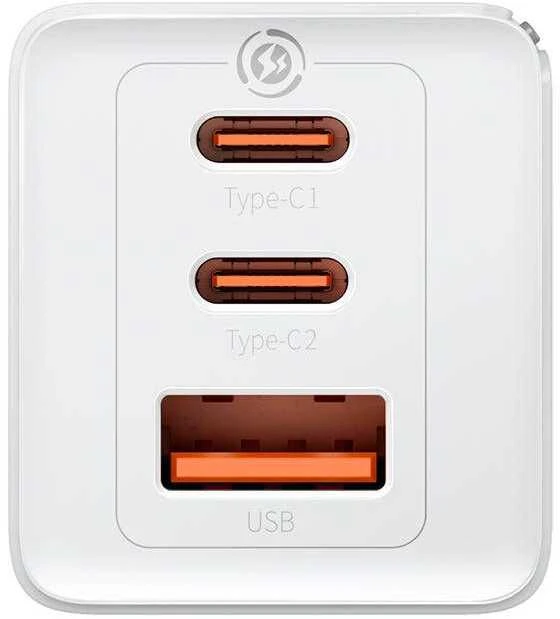 Baseus GaN5 Pro sieninis įkroviklis 2xUSB-C + USB 65W