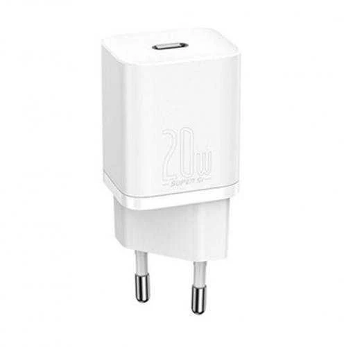Baseus Speed Mini greitas įkroviklis USB-C PD 3A 20W baltas
