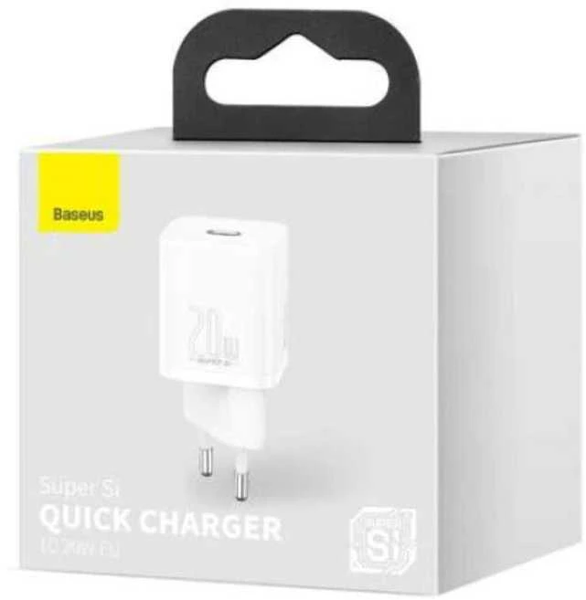 Baseus Super Si greitas įkroviklis 1C 20W - Baltas