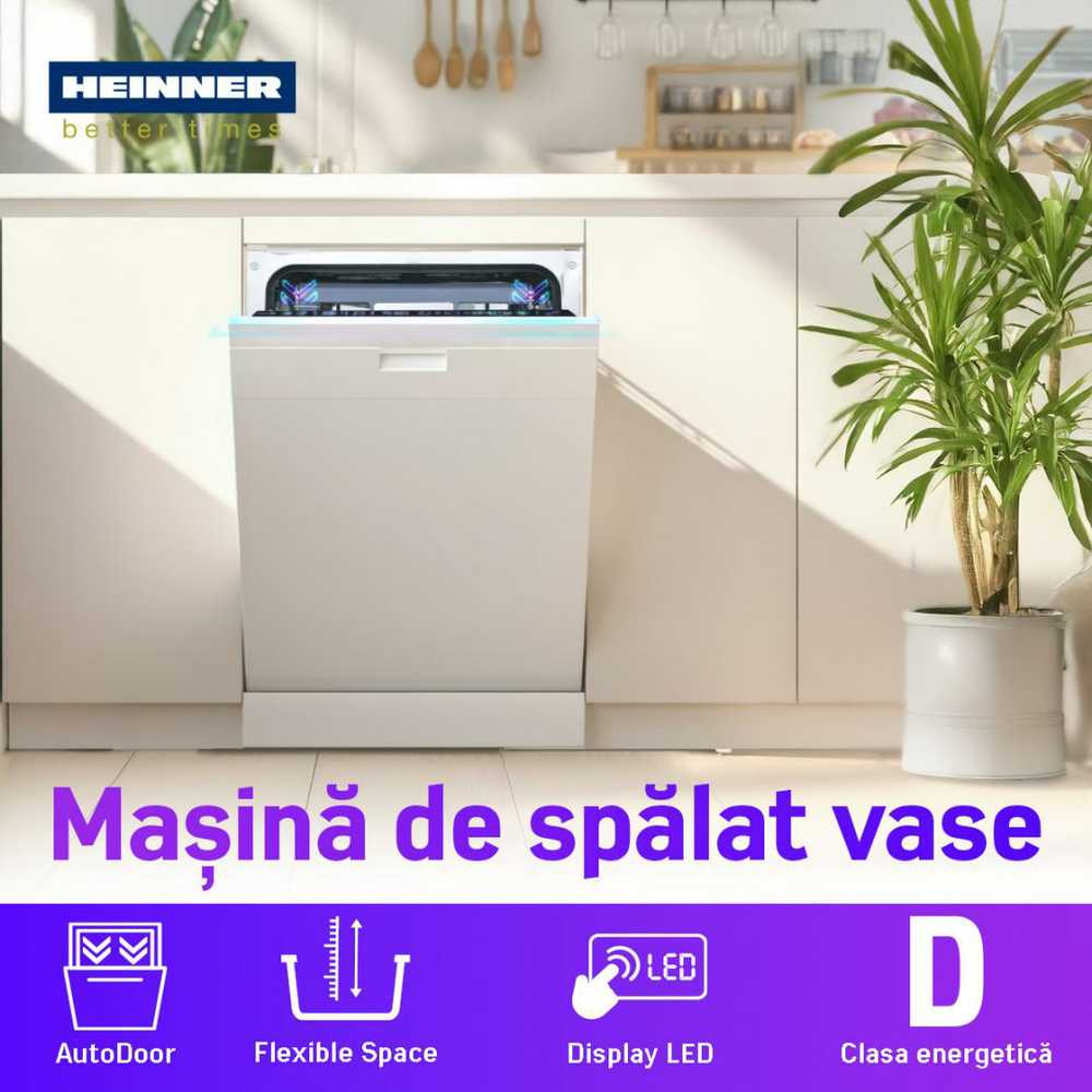 Įmontuojama indaplovė HEINNER HDW-BIM45710AD+++