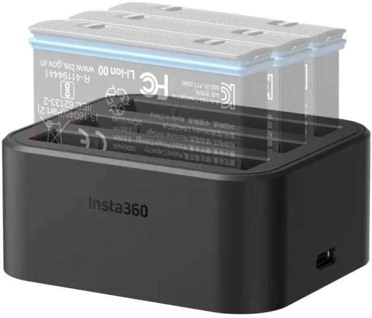 Objektyvas „Insta360 X3“ greito įkrovimo mazgas