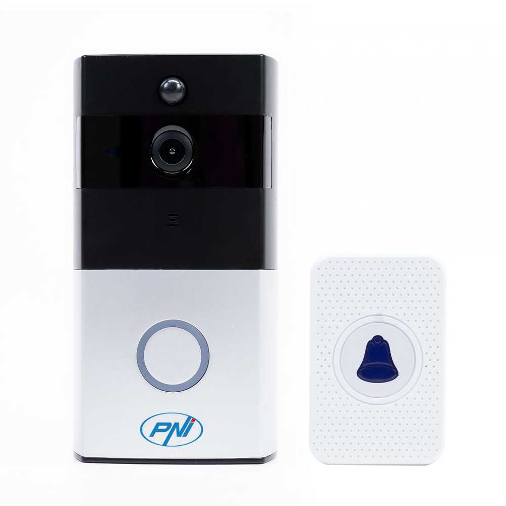 PNI SafeHome PT710B WiFi HD išmanioji vaizdo telefonspynė, P2P, baterija, skirta „Tuya Smart“ programėlė, integracija į scenarijus ir išmanioji automatizacija su kitais „Tuya“ suderinamais produktais