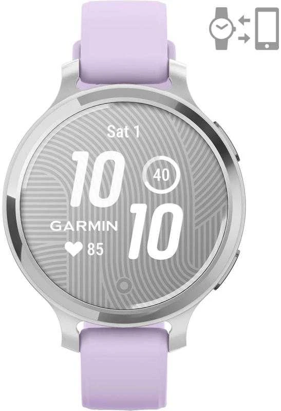Išmanusis laikrodis Garmin Lily® 2 Active, Sidabro spalvos su alyvinės spalvos silikoniniu dirželiu