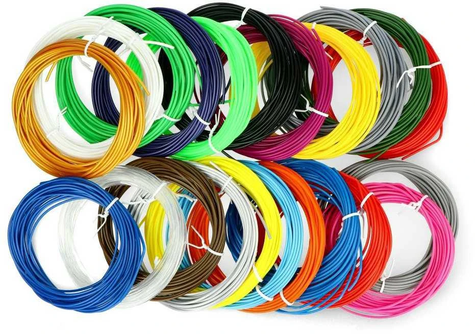 PLA plastikinis paketas 1.75mm Polaroid 3D Pen Filament 20x5m + Deluxe Silk