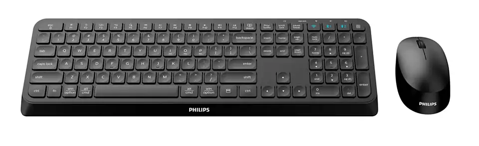 Klaviatūra MMD-MONITORS & DISPLAYS PHILIPS SPT6407B Belaidis rinkinys Juodas - US International