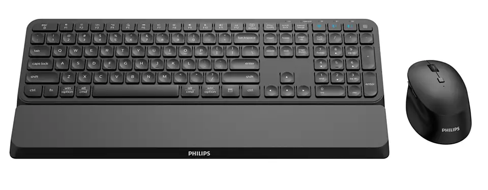 Klaviatūra MMD-MONITORS & DISPLAYS PHILIPS SPT6607B Belaidis rinkinys Juodas - US International