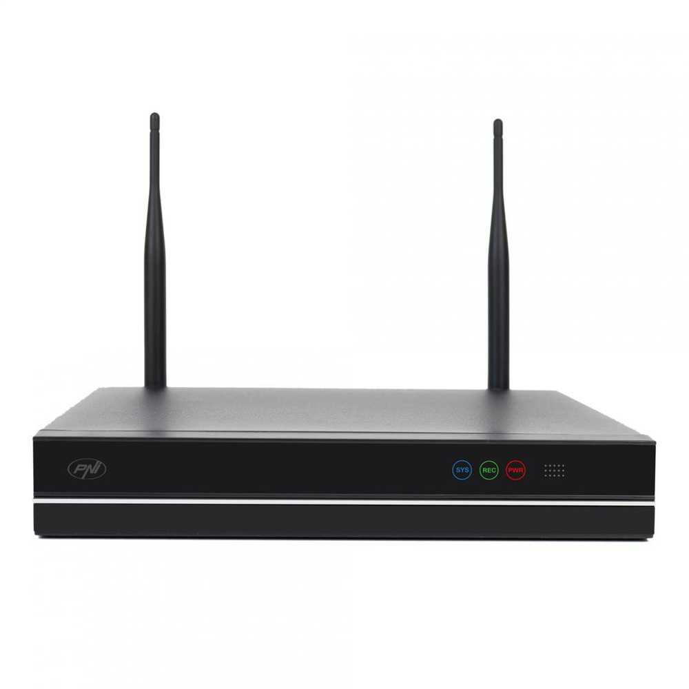 PNI House WiFi660 NVR 8 kanalų vaizdo stebėjimo rinkinys ir 4 lauko belaidės kameros 3Mpx, P2P, IP66